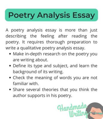 how to write an essay about a poem